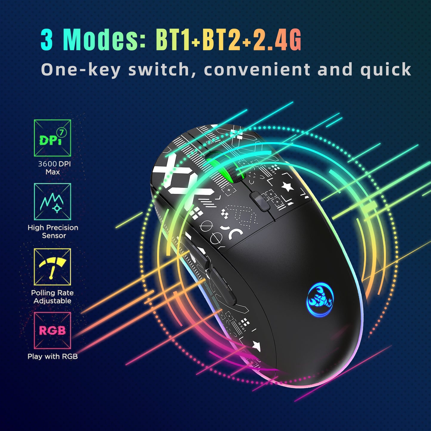Manthon Wireless 6d gaming mouse